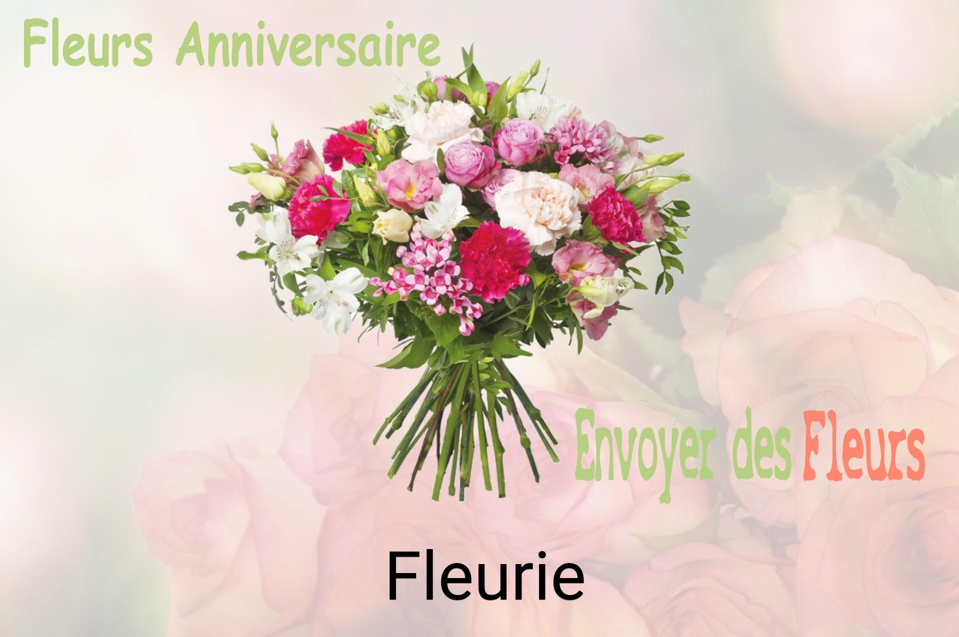 Bouquet de fleurs d’anniversaire livré à Fleurie