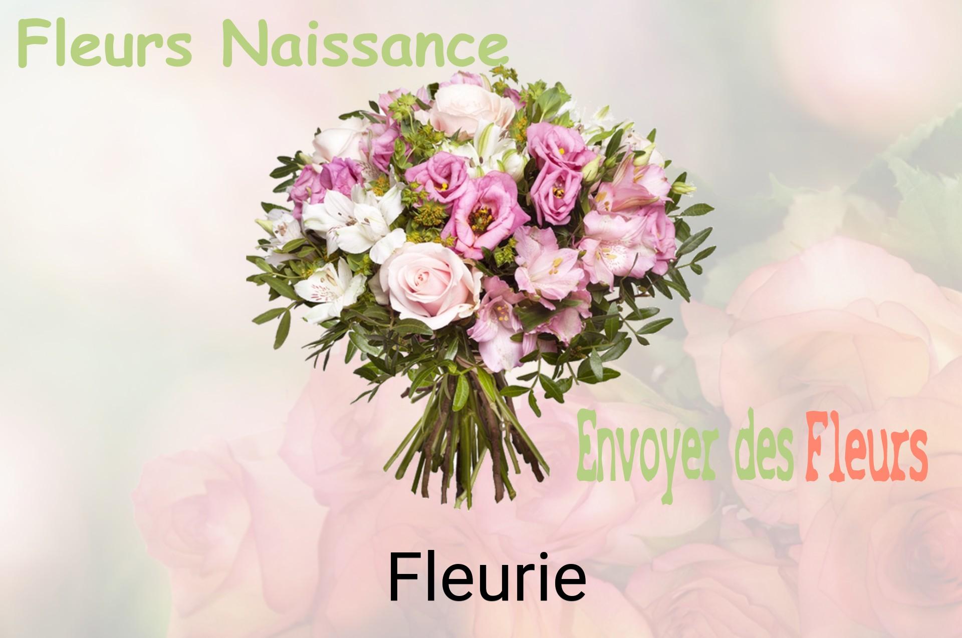 Bouquet de fleurs de naissance livré à Fleurie